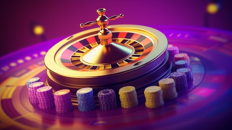 Antarmuka permainan Caribbean Stud Poker di ovo33 menampilkan kartu dan opsi taruhan